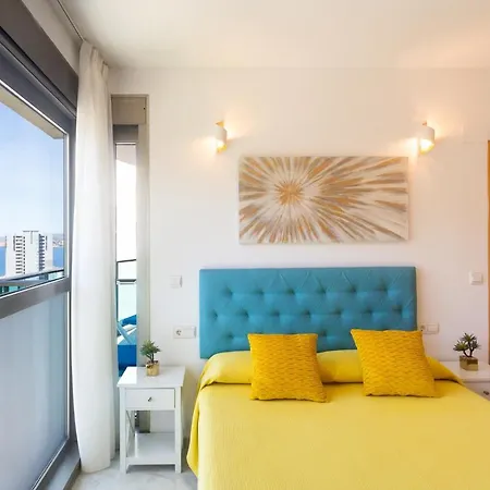Terraza privada con vistas panorámicas Apartamento Benidorm Exterior foto